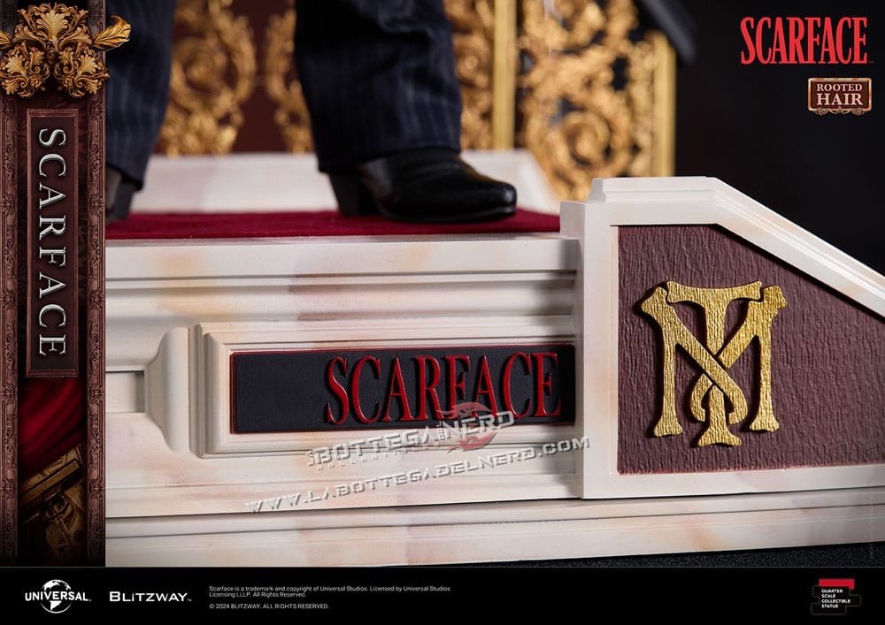 Scarface - Superb Scale Statue 1/4 Tony Montana V. Rooted Hair 53cm - immagine 11