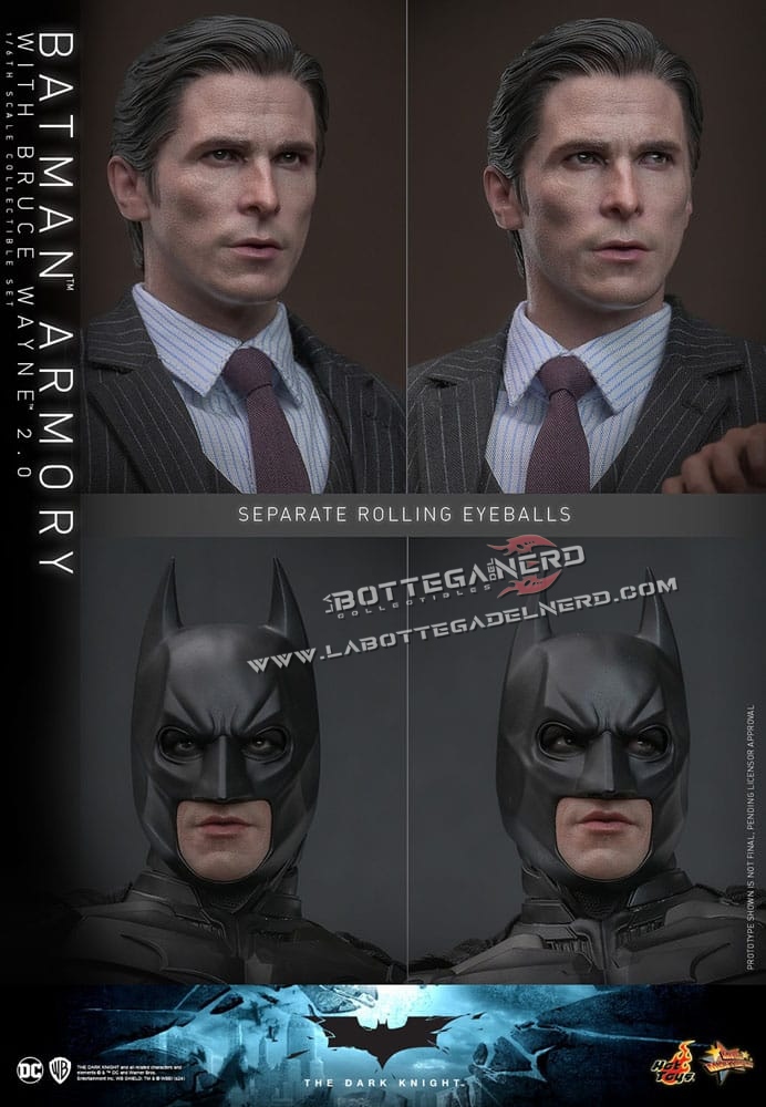 The Dark Knight Rises - Diorama 1/6 Batman Armory with Bruce Wayne (2.0) 30cm - immagine 9