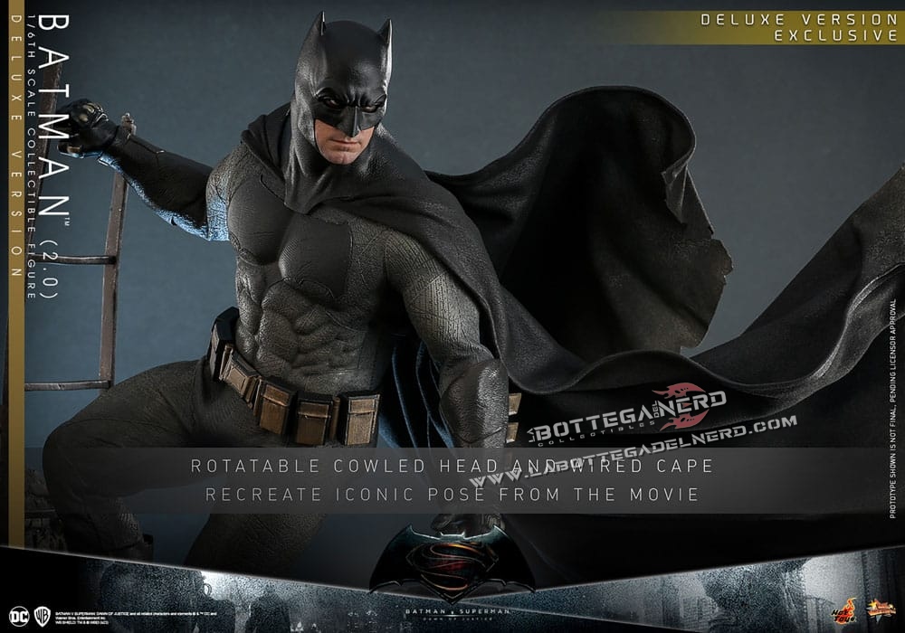 Batman v Superman - Action Figure 1/6 Batman Deluxe 2.0 32cm - immagine 6