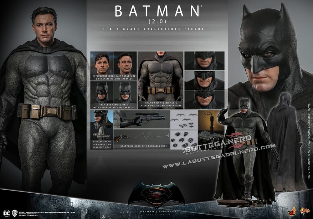 Batman v Superman - Action Figure 1/6 Batman 2.0 32cm - immagine 11