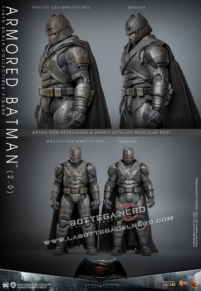 Batman v Superman - Action Figure Armored Batman 2.0 33cm - immagine 10