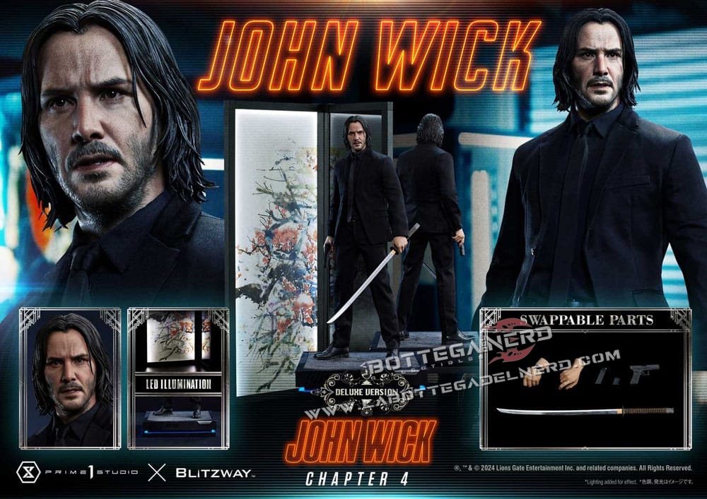 John Wick: Chapter 4 - Statue 1/4 John Wick Bonus Deluxe 54cm - immagine 20
