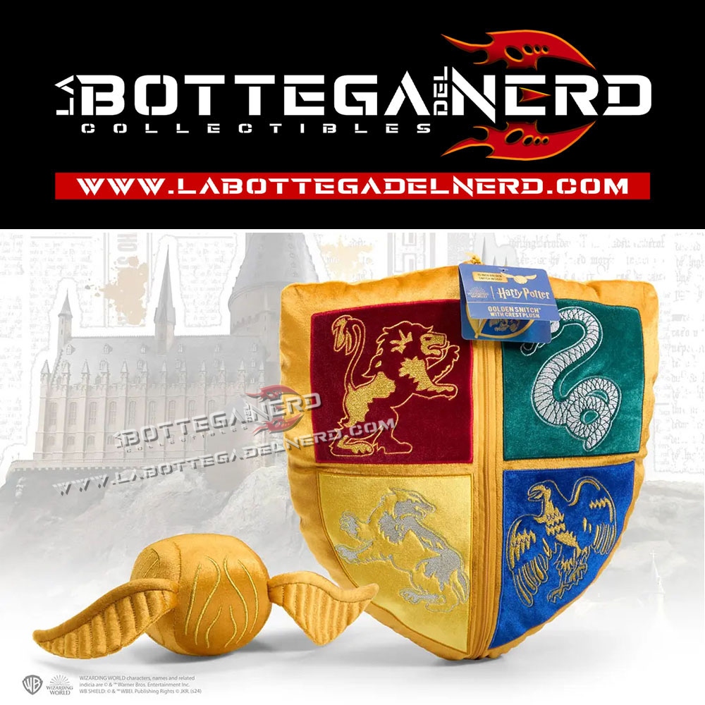 Harry Potter - Peluche logo Hogwarts e Boccino D’oro