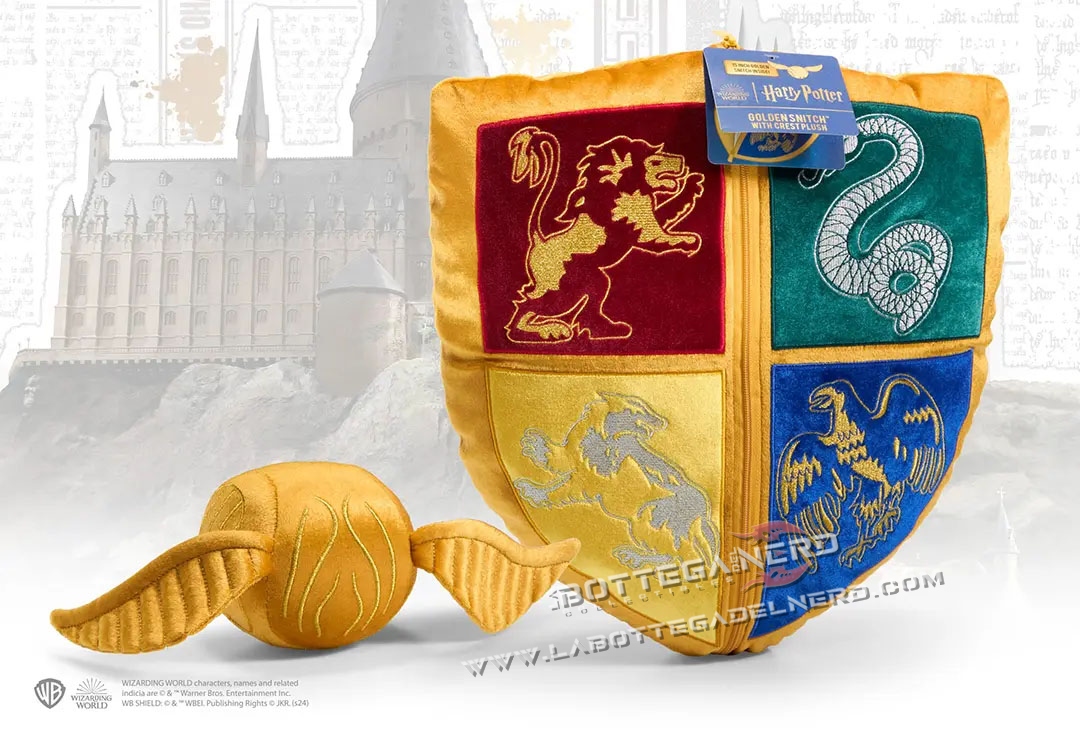 Harry Potter - Peluche logo Hogwarts e Boccino D’oro