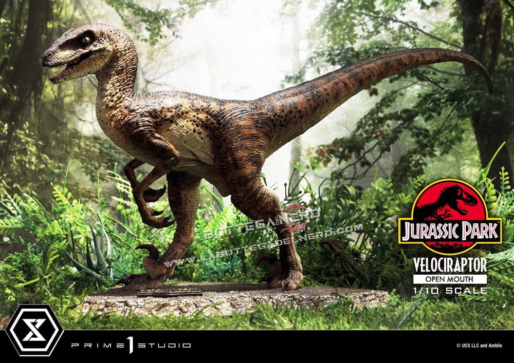 Jurassic Park - Statue 1/10 Velociraptor Open Mouth 20cm - immagine 2