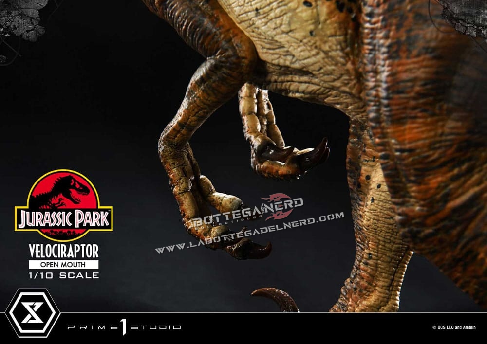 Jurassic Park - Statue 1/10 Velociraptor Open Mouth 20cm - immagine 9