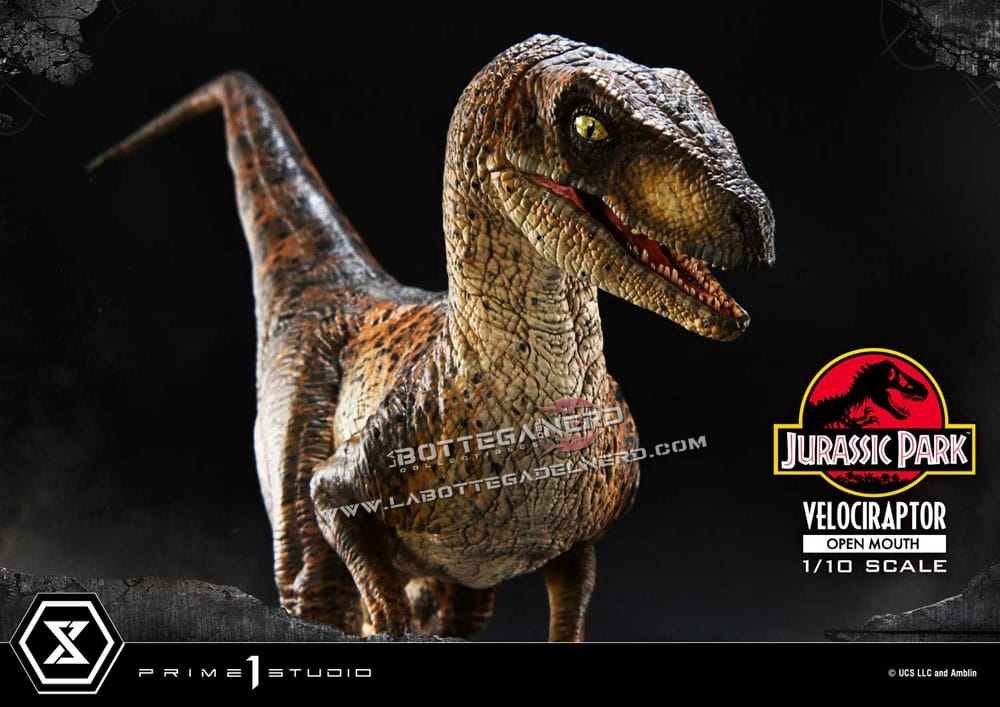 Jurassic Park - Statue 1/10 Velociraptor Open Mouth 20cm - immagine 7