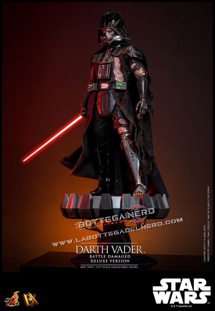 Star Wars - Action Figure 1/6 Darth Vader (Battle Damaged) Deluxe 35cm - immagine 4