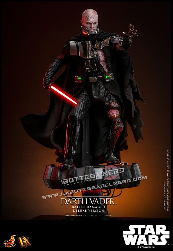 Star Wars - Action Figure 1/6 Darth Vader (Battle Damaged) Deluxe 35cm - immagine 2