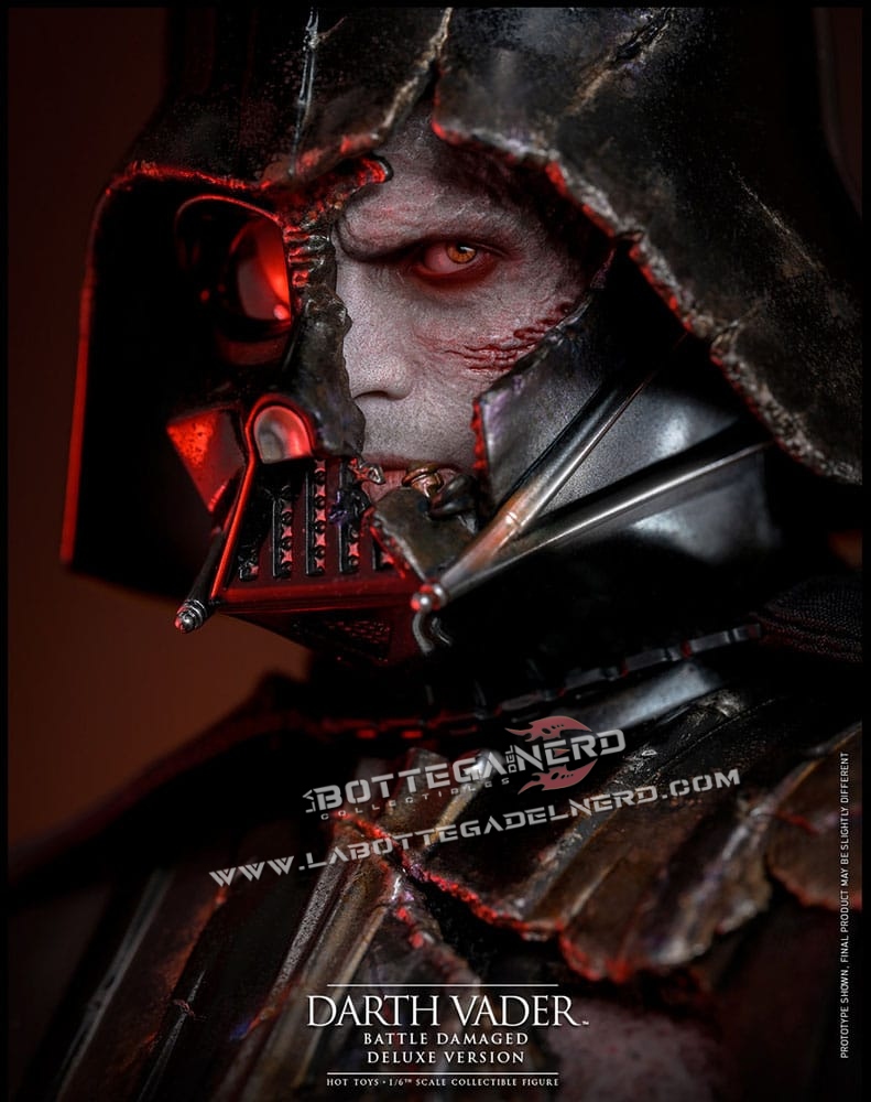 Star Wars - Action Figure 1/6 Darth Vader (Battle Damaged) Deluxe 35cm - immagine 5