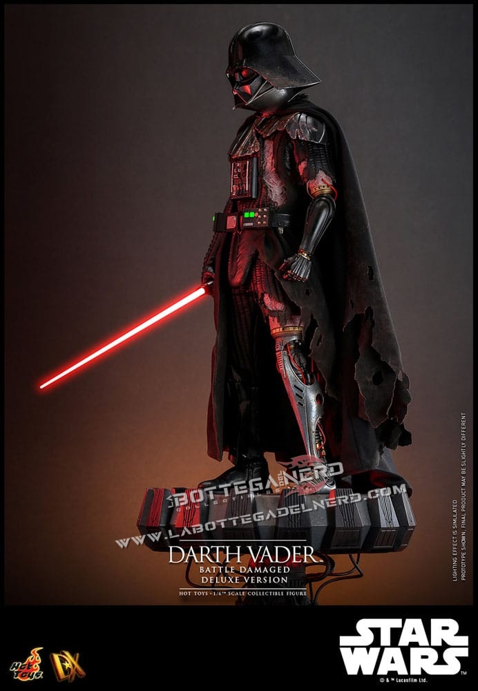 Star Wars - Action Figure 1/6 Darth Vader (Battle Damaged) Deluxe 35cm - immagine 3