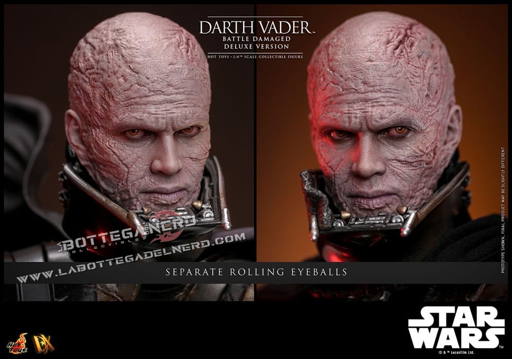 Star Wars - Action Figure 1/6 Darth Vader (Battle Damaged) Deluxe 35cm - immagine 11