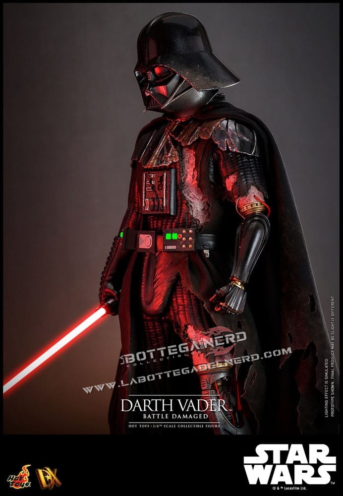 Star Wars - Action Figure 1/6 Darth Vader (Battle Damaged) 35cm - immagine 7