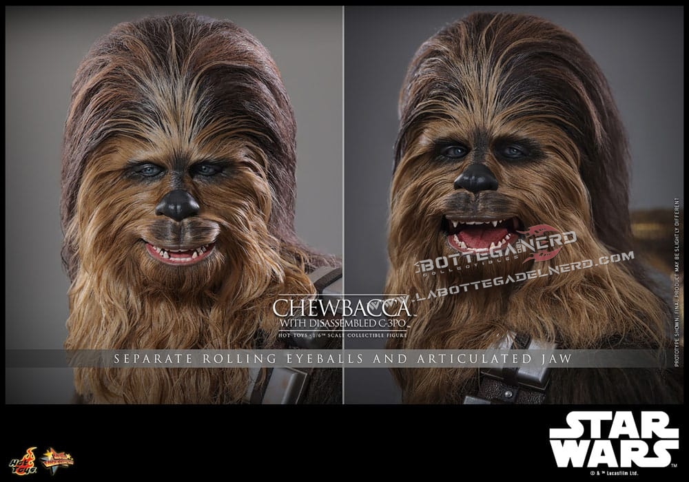 Star Wars Episode V - Action Figure 1/6 Chewbacca with C-3PO 36cm - immagine 10