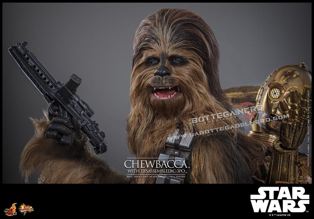 Star Wars Episode V - Action Figure 1/6 Chewbacca with C-3PO 36cm - immagine 6