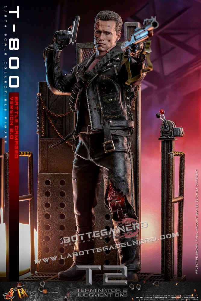 Terminator 2 - Action Figure 1/6 T-800 Battle Damaged V. 2.0 32cm - immagine 6