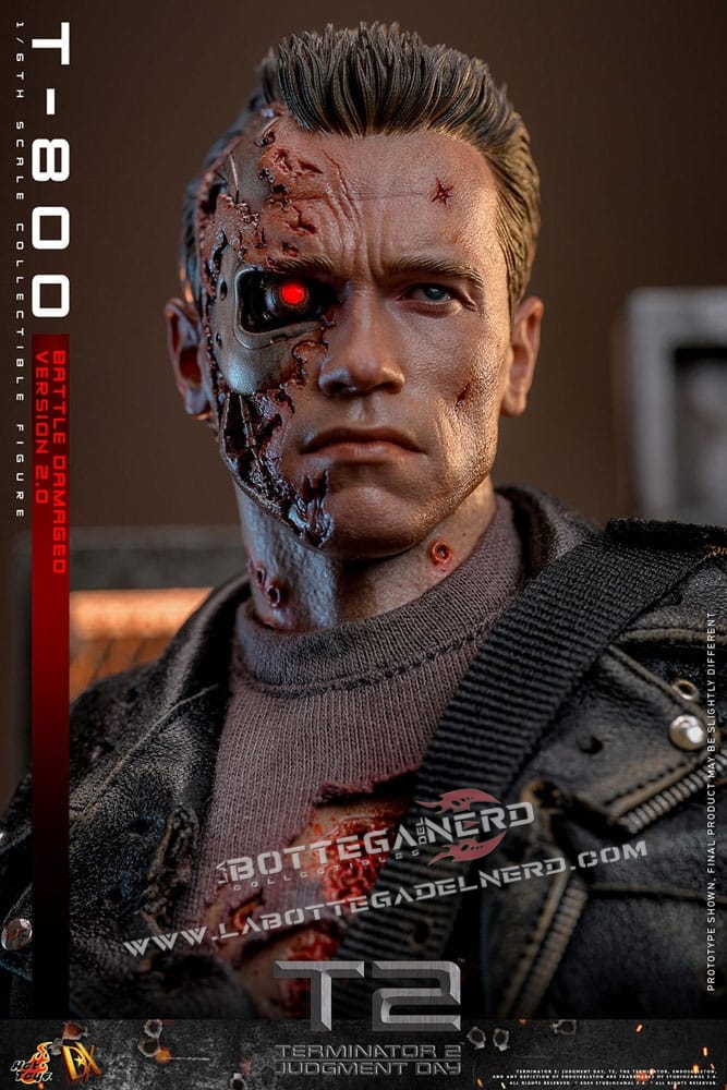 Terminator 2 - Action Figure 1/6 T-800 Battle Damaged V. 2.0 32cm - immagine 11