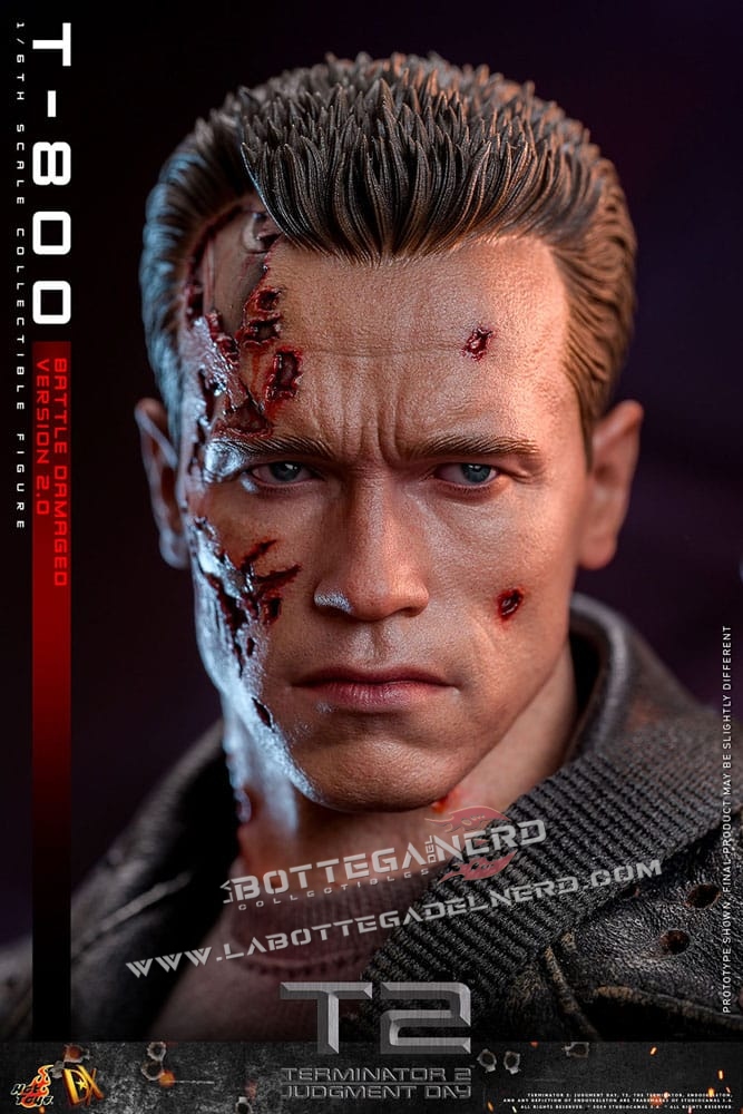 Terminator 2 - Action Figure 1/6 T-800 Battle Damaged V. 2.0 32cm - immagine 10