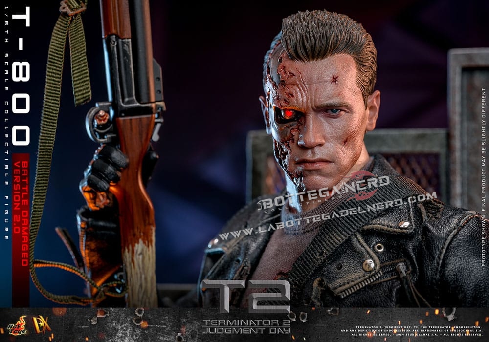 Terminator 2 - Action Figure 1/6 T-800 Battle Damaged V. 2.0 32cm - immagine 9