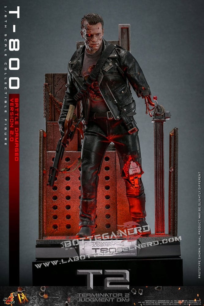 Terminator 2 - Action Figure 1/6 T-800 Battle Damaged V. 2.0 32cm - immagine 5