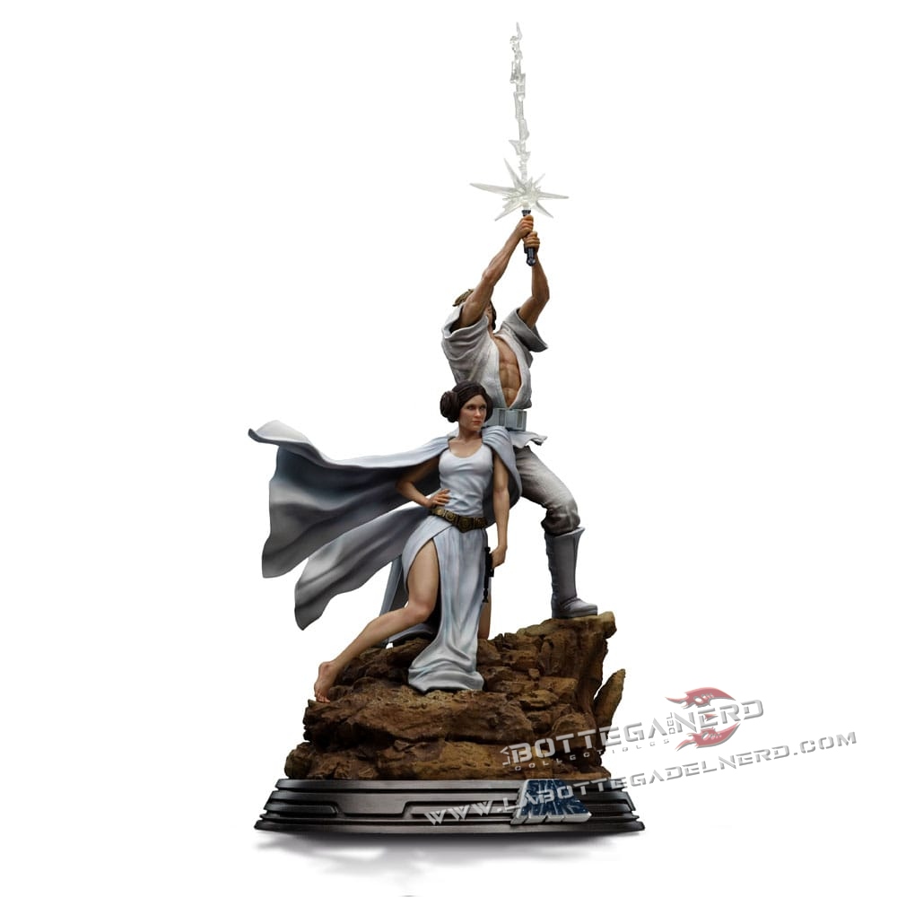 Star Wars - Deluxe Art Scale Statue 1/10 Luke and Leia 41cm - immagine 2