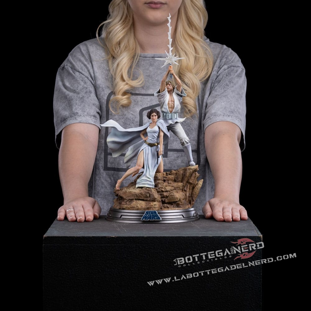 Star Wars - Deluxe Art Scale Statue 1/10 Luke and Leia 41cm - immagine 8