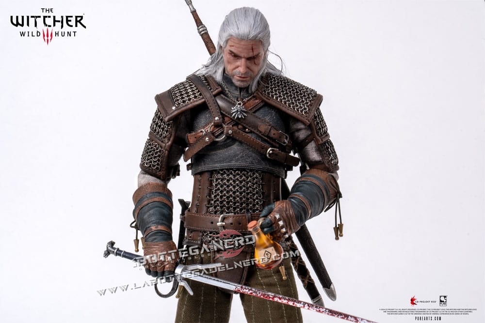 The Witcher 3: Wild Hunt - Action Figure 1/6 Geralt of Rivia 30cm - immagine 9