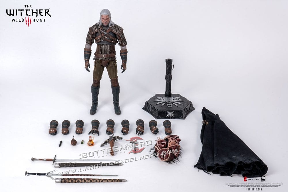 The Witcher 3: Wild Hunt - Action Figure 1/6 Geralt of Rivia 30cm - immagine 13