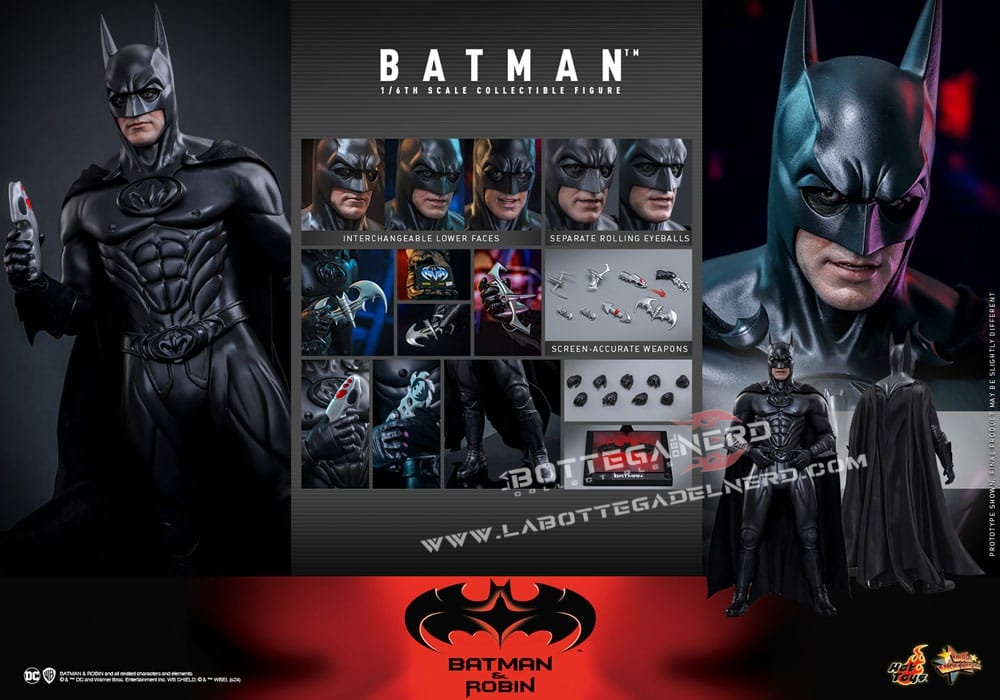 Batman & Robin - Movie Masterpiece Action Figure 1/6 Batman 30cm - immagine 11