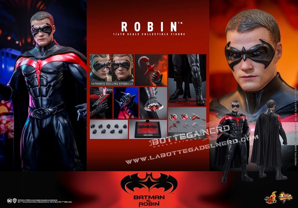 Batman & Robin - Movie Masterpiece Action Figure 1/6 Robin 30cm - immagine 10