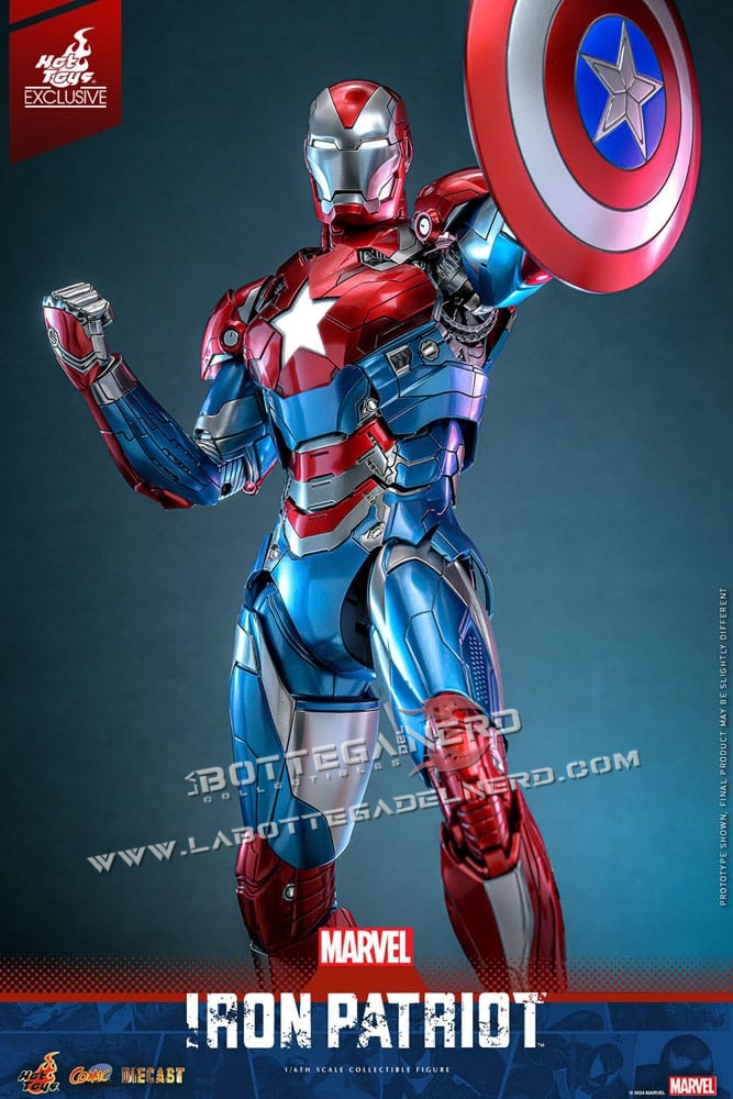 Marvel - Diecast Action Figure 1/6 Iron Patriot Exclusive 32cm - immagine 4