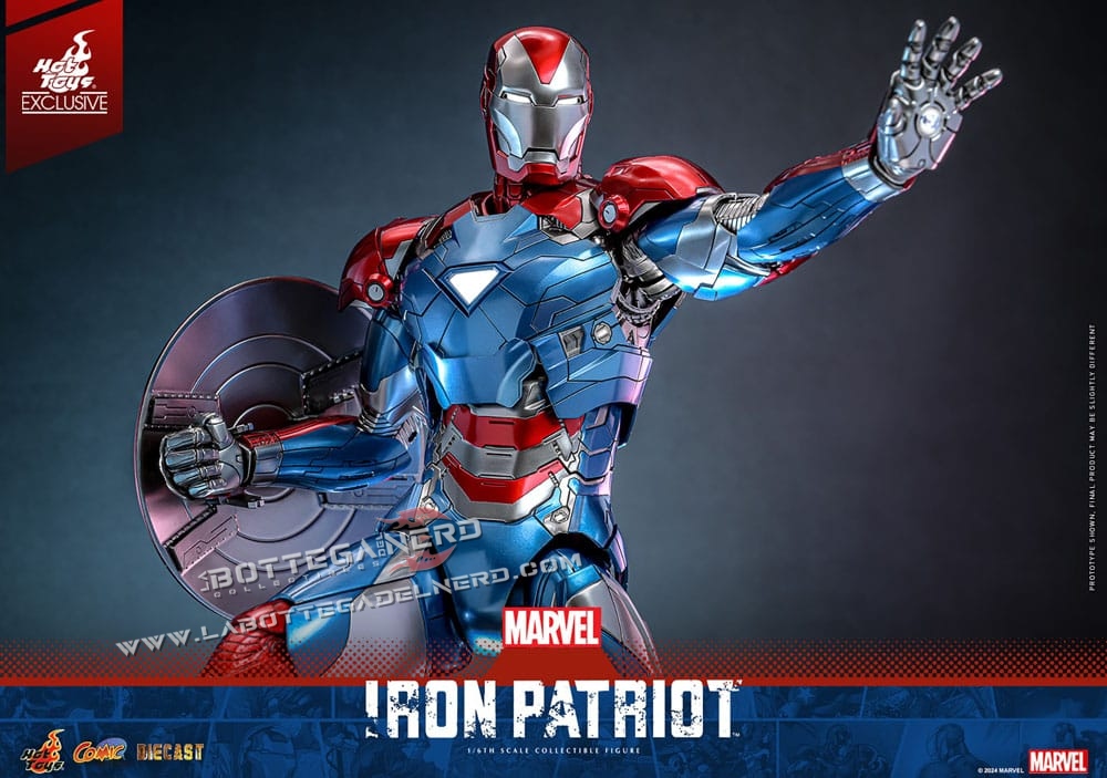 Marvel - Diecast Action Figure 1/6 Iron Patriot Exclusive 32cm - immagine 7