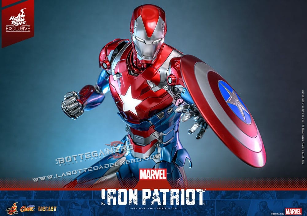 Marvel - Diecast Action Figure 1/6 Iron Patriot Exclusive 32cm - immagine 8