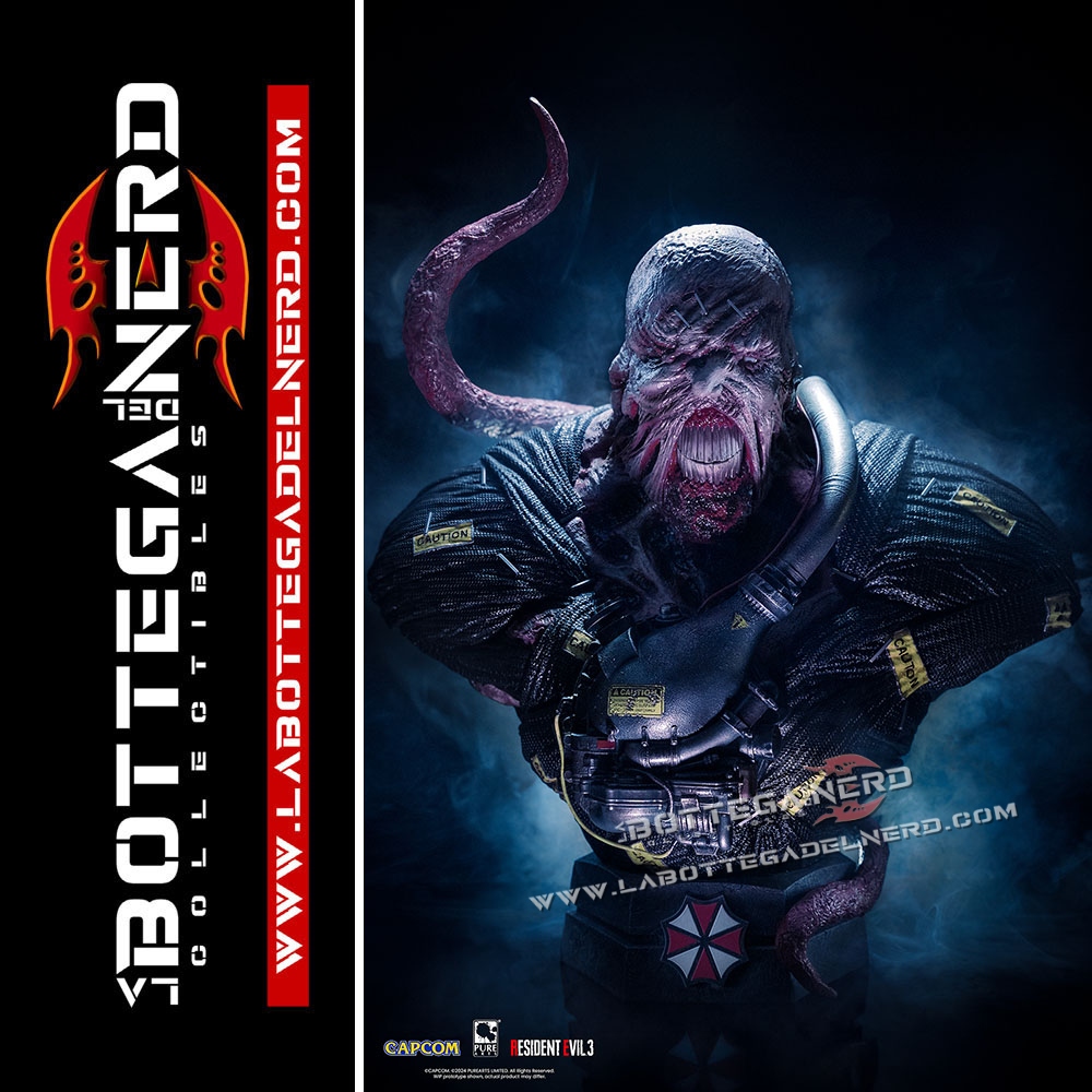 RESIDENT EVIL 3 REMAKE - Statue Life-Size Bust 1/1 Nemesis 90cm