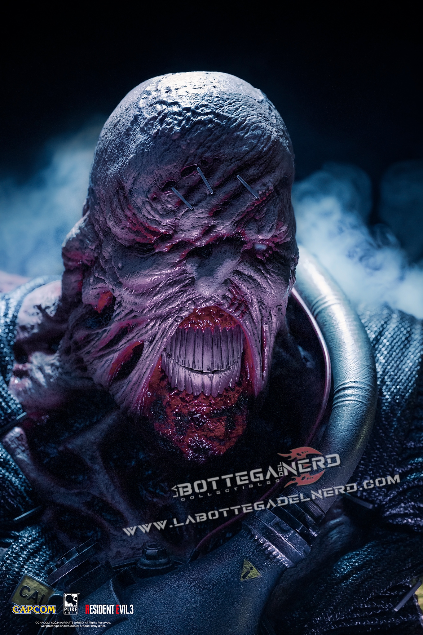 RESIDENT EVIL 3 REMAKE - Statue Life-Size Bust 1/1 Nemesis 90cm - immagine 2