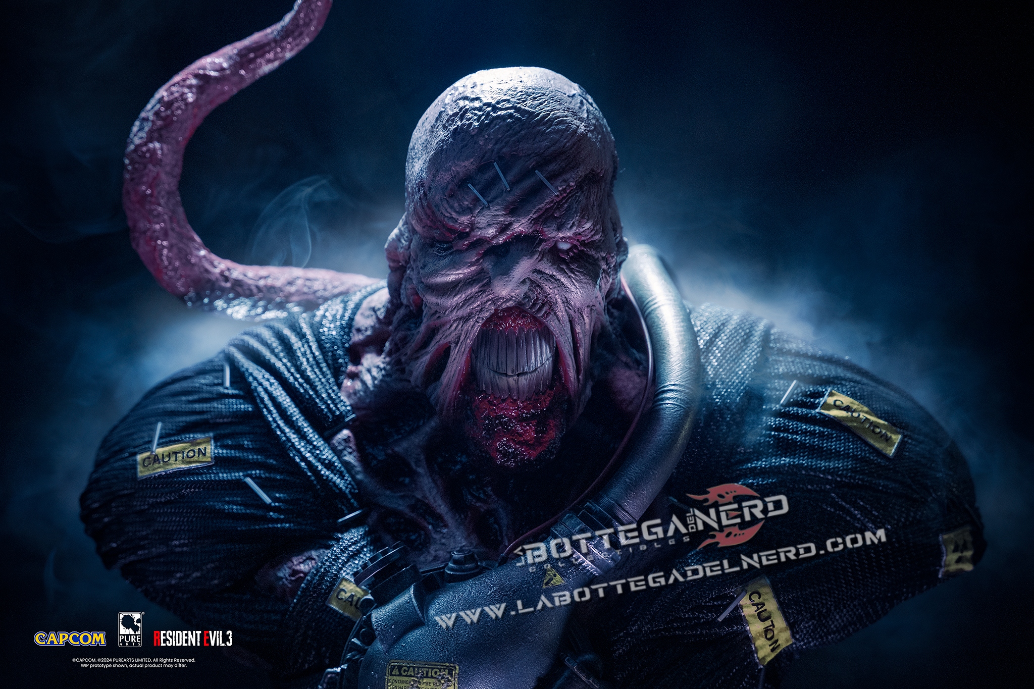 RESIDENT EVIL 3 REMAKE - Statue Life-Size Bust 1/1 Nemesis 90cm - immagine 5