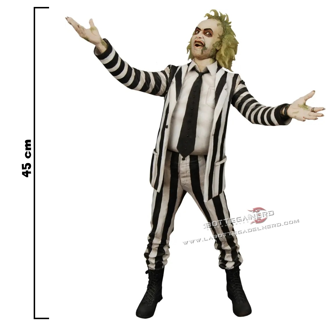 Beetlejuice 1988 - Action Figure 1/4 Striped Suit Beetlejuice 45cm - immagine 6