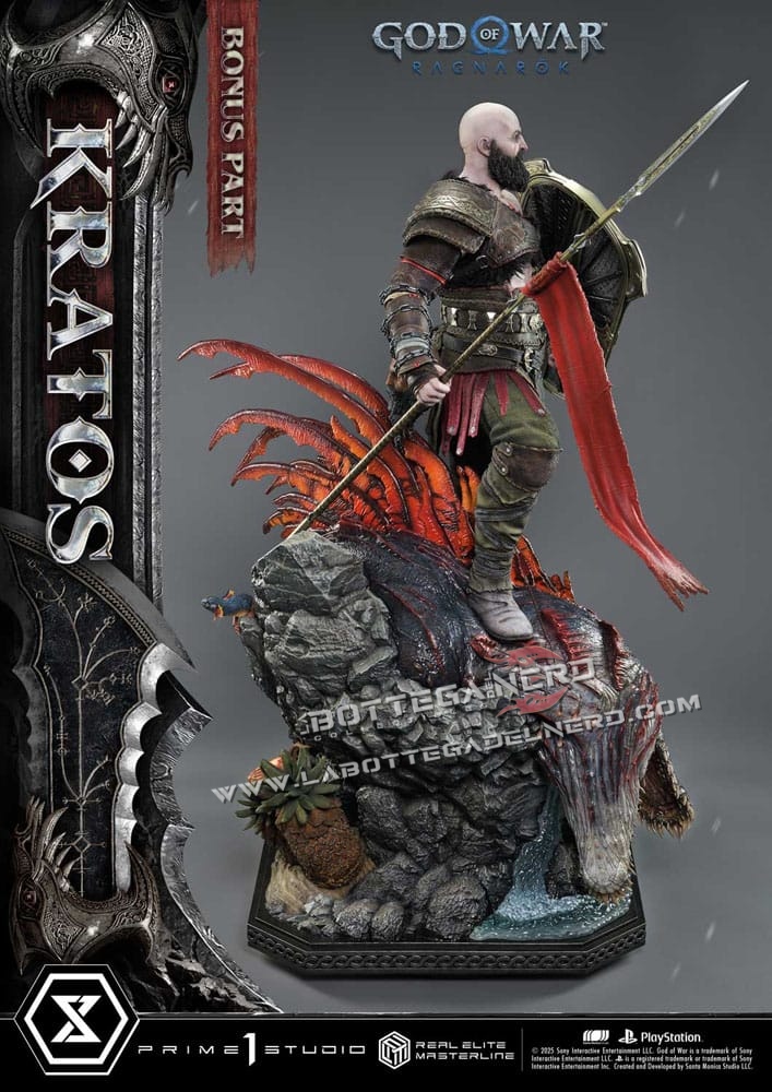 God of War: Ragnarok - Masterline Statue 1/3 Kratos Ver. Ultimate Bonus 95cm - immagine 5