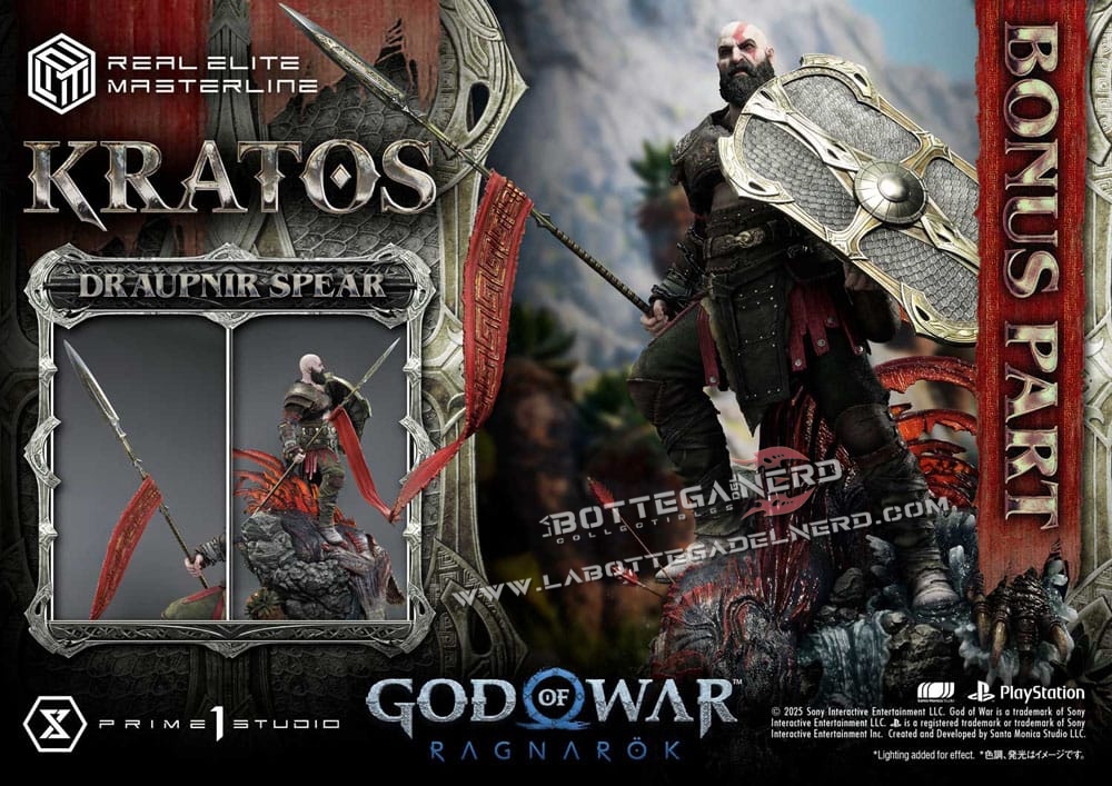 God of War: Ragnarok - Masterline Statue 1/3 Kratos Ver. Ultimate Bonus 95cm - immagine 2