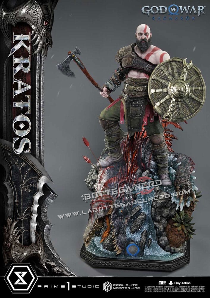 God of War: Ragnarok - Masterline Statue 1/3 Kratos Ver. Ultimate 95cm - immagine 9
