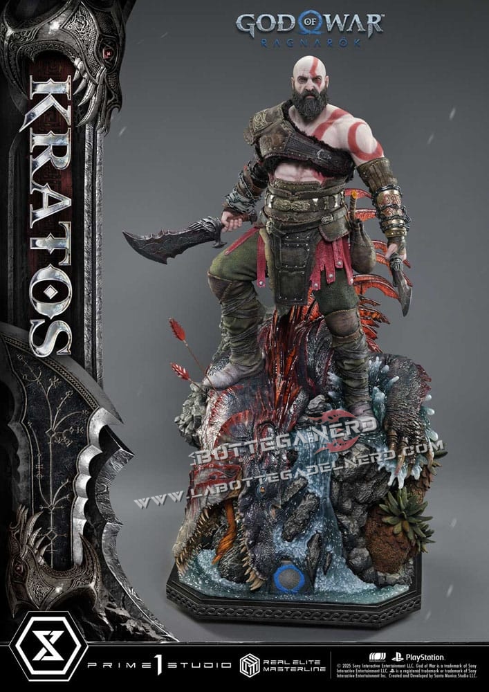 God of War: Ragnarok - Masterline Statue 1/3 Kratos Ver. Ultimate 95cm - immagine 10