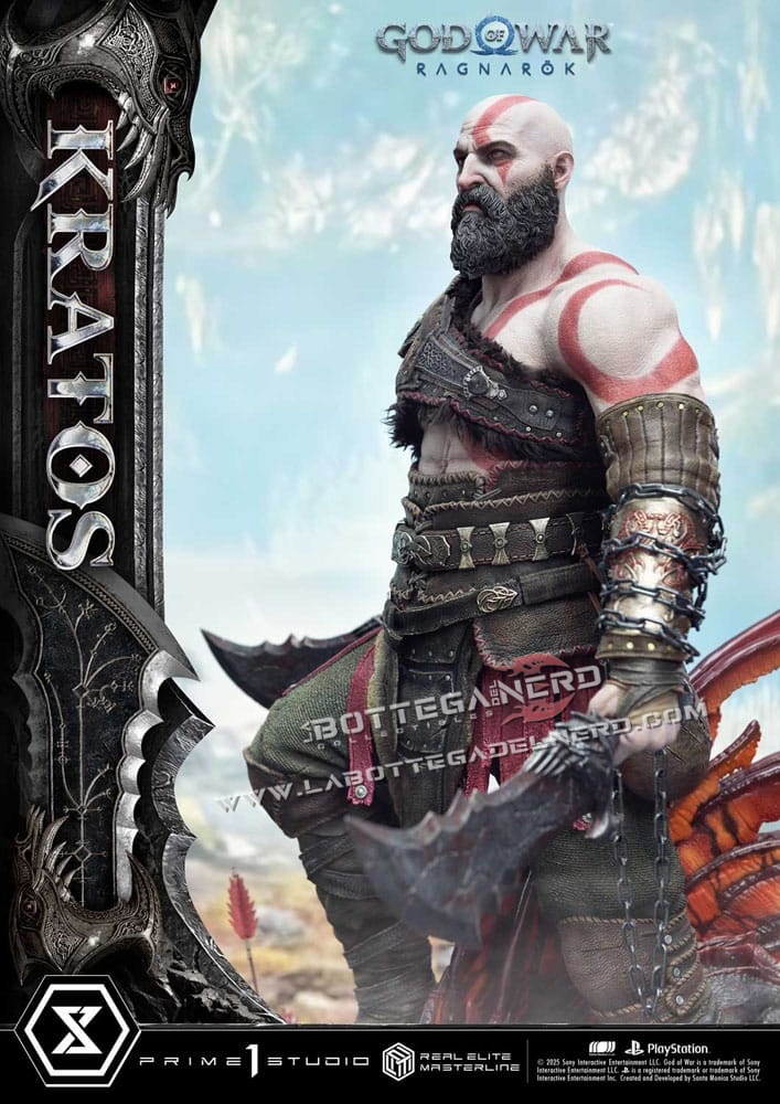 God of War: Ragnarok - Masterline Statue 1/3 Kratos Ver. Ultimate 95cm - immagine 18