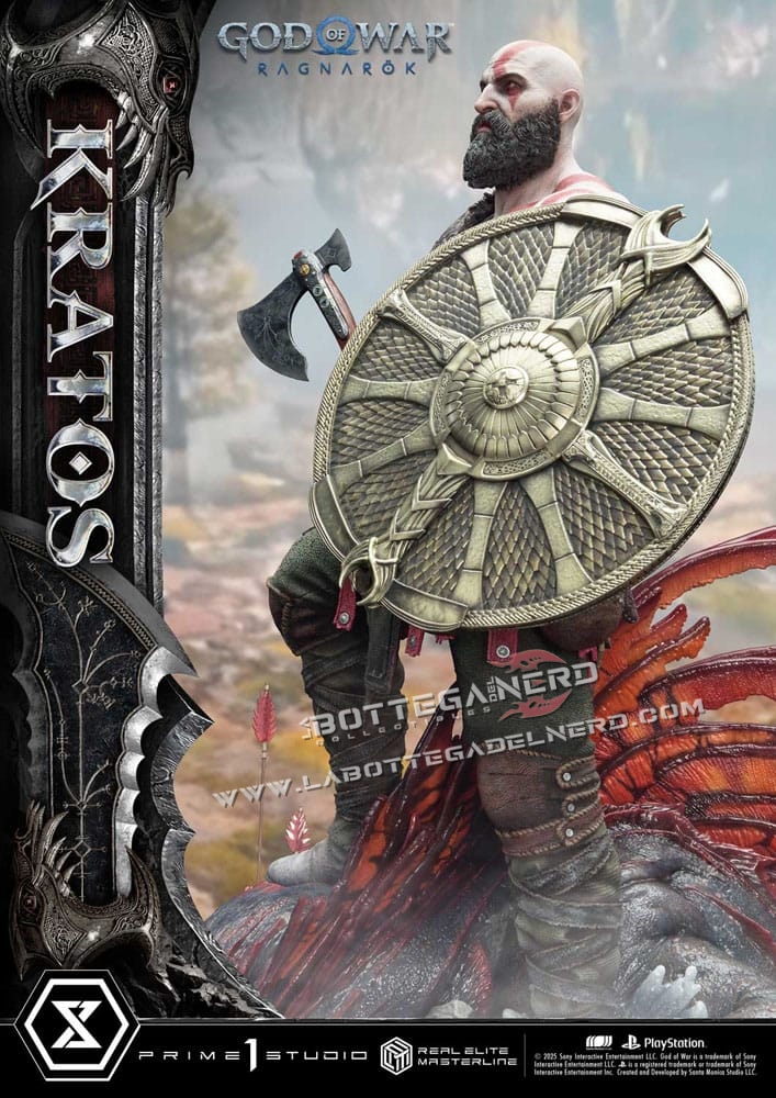 God of War: Ragnarok - Masterline Statue 1/3 Kratos Ver. Ultimate 95cm - immagine 17