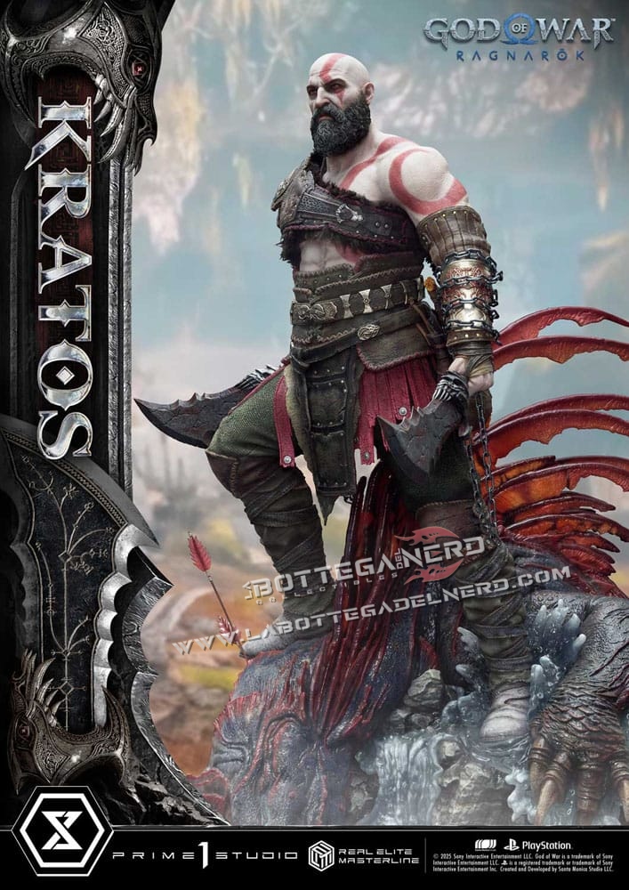 God of War: Ragnarok - Masterline Statue 1/3 Kratos Ver. Ultimate 95cm - immagine 15