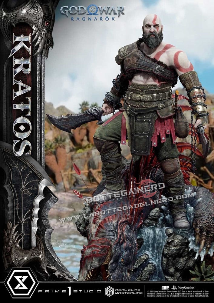 God of War: Ragnarok - Masterline Statue 1/3 Kratos Ver. Ultimate 95cm - immagine 14