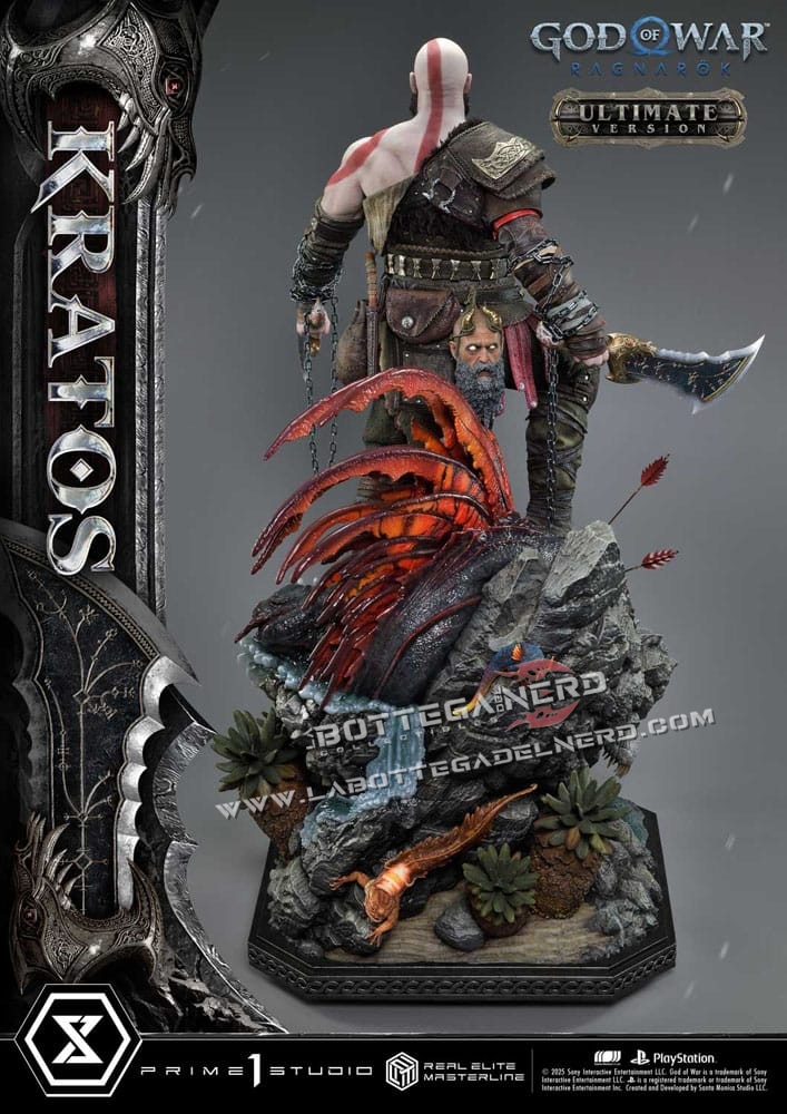 God of War: Ragnarok - Masterline Statue 1/3 Kratos Ver. Ultimate 95cm - immagine 7