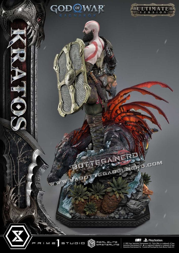 God of War: Ragnarok - Masterline Statue 1/3 Kratos Ver. Ultimate 95cm - immagine 6