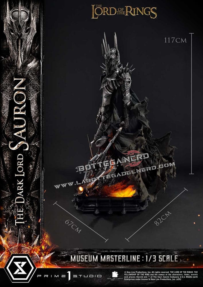 Lord of the Rings - Museum Statue 1/3 The Dark Lord Sauron 117cm - immagine 13