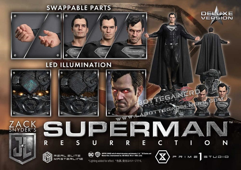 Justice League - Real Elite Statue 1/3 Superman Resurrection Bonus Deluxe 95cm - immagine 19