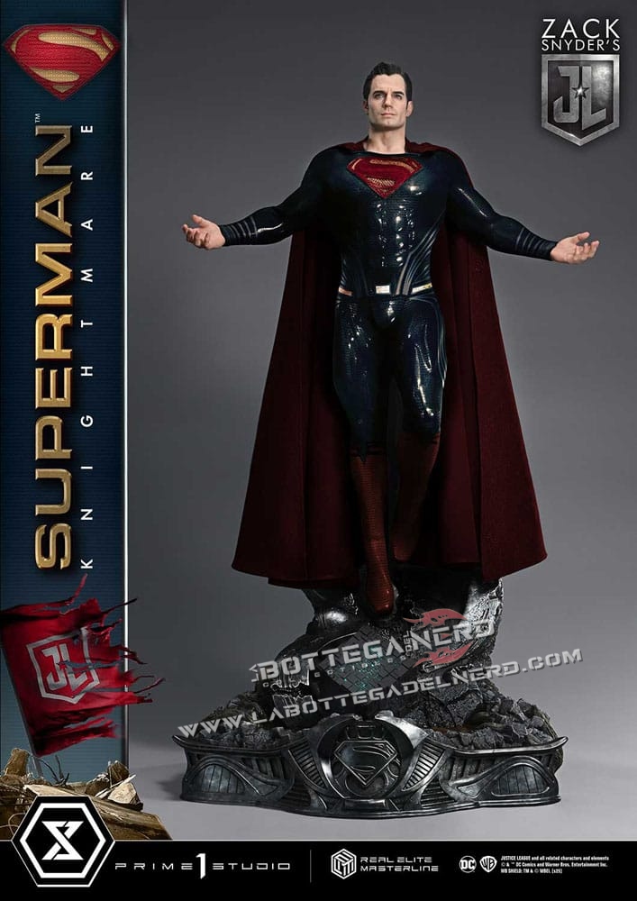 Justice League - Real Elite Statue 1/3 Superman Knightmare Bonus Deluxe 95cm - immagine 20